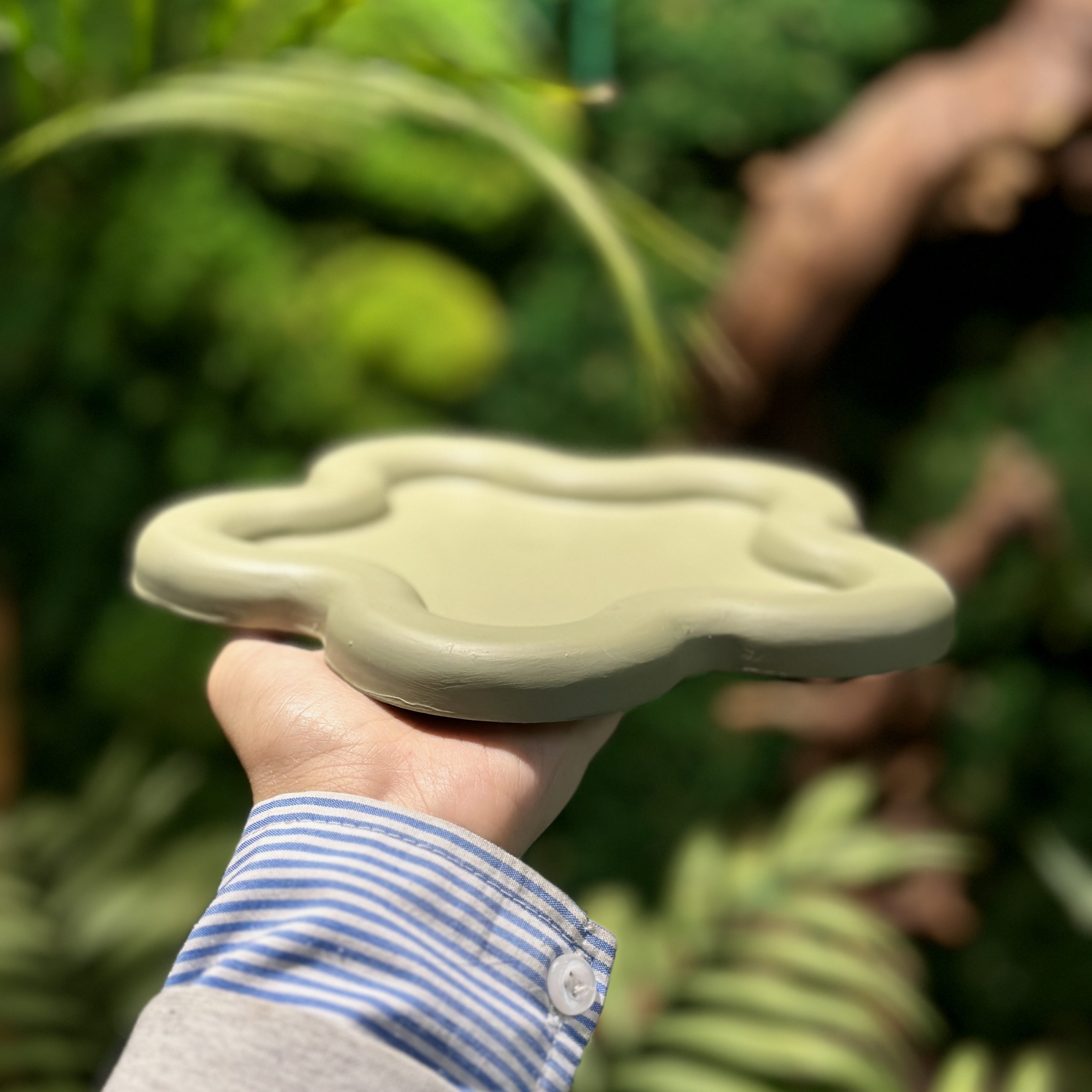 سینی دفرمه ستاره سبز