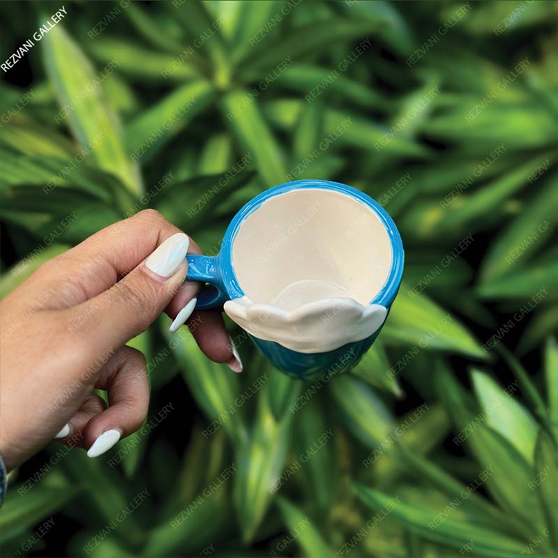 فنجون ابری سرامیکی آبی تیره
