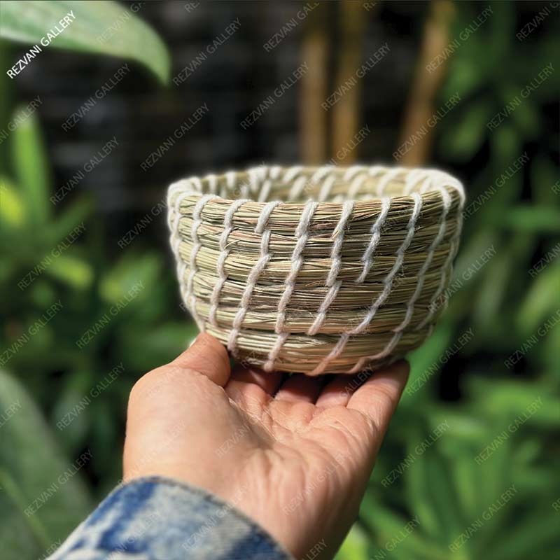 پیاله حصیری دست ساز