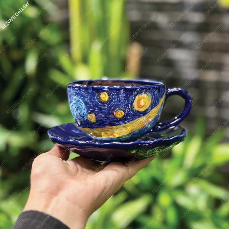 فنجون سوپرایزی سرامیکی ونگوگ