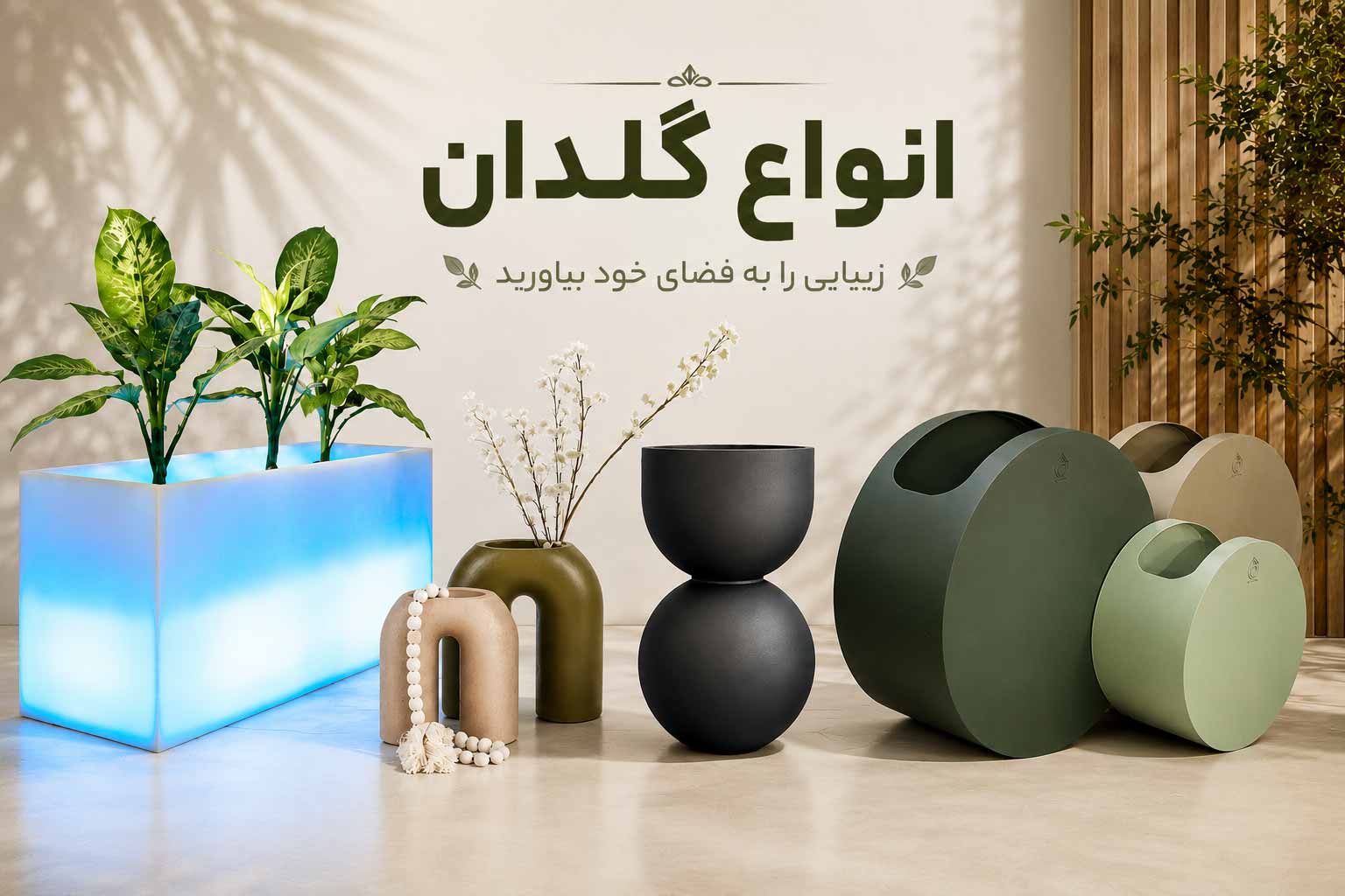 مقاله انواع گلدان